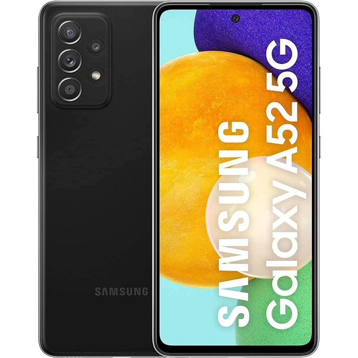 Galaxy A52 (5G) - 128GB - 6GB RAM - Awesome Black - AT&T by Samsung - Refurbished - Acceptable condition - US$95.54