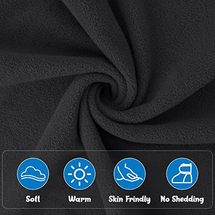 Pro Goleem Fleece Baby Booties, Warm Cozy Baby Slippers, Stay On Sock Shoes, Easy to Put on, Unisex Baby Gifts, Soft Non-Slip Adjustable Newborn Boots for Boys and Girls 12-18 Months, Black by Pro Goleem - Image 4