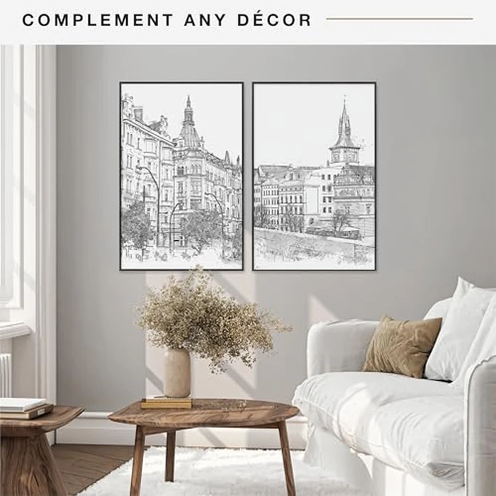 MCS Original Poster Frame 22.375x34 Black Lightweight Vertical & Horizontal Wall Hanging Large Picture Frame for Posters, Art Prints & Gallery Wall (2-Pack) by MCS - Image 2