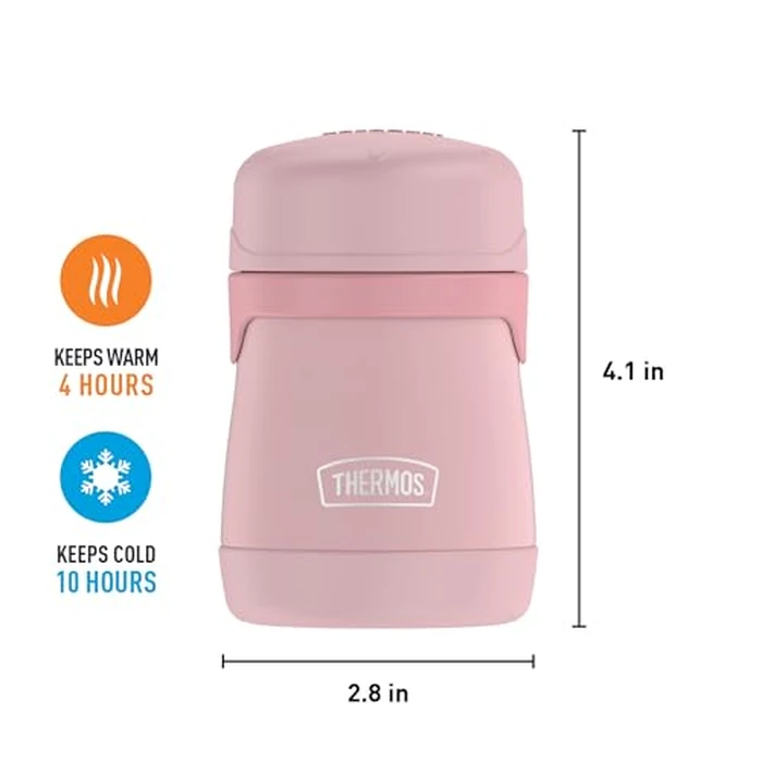 THERMOS 7 Ounce Stainless Steel Vacuum Insulated Food Jar, Rose by Thermos - Image 3