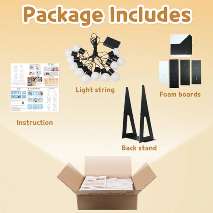 Marquee Letters Black Birthday Decorations: Large 4 Feet Tall Light Up Letters for Party Decor Big Foam Cardboard Letter O by imprsv - Image 5