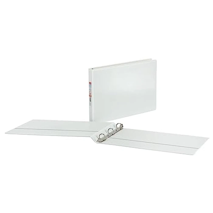Cardinal Binders 3 Ring, 1 Inch D-Ring, ClearVue for 11 x 17 Inch Tabloid Documents, White, Holds 240 Sheets, Non-Stick Archival Safe, XtraLife Hinges, Customizable Cover for Office or Design Use by Cardinal - Image 6