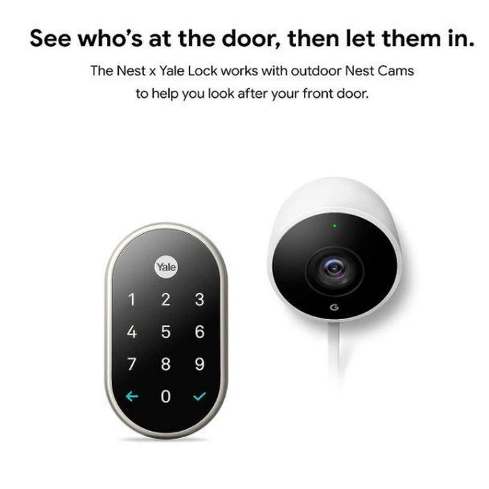 Google Nest x Yale Tamper-Proof Smart Lock - Satin Nickel by Google - Image 3