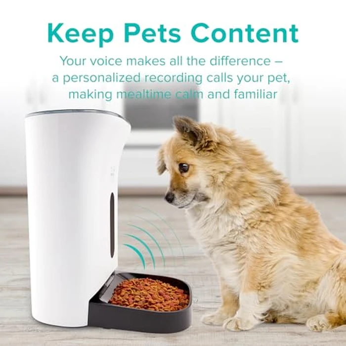Arf Pets Automatic Pet Feeder Food Dispenser for Dogs, Cats & Small Animals - Features Distribution Alarms, Portion Control & Voice Recording - Timer Programmable Up to 4 Meals a Day by Arf Pets - Image 3