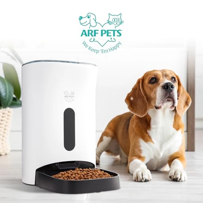 Arf Pets Automatic Pet Feeder Food Dispenser for Dogs, Cats & Small Animals - Features Distribution Alarms, Portion Control & Voice Recording - Timer Programmable Up to 4 Meals a Day by Arf Pets - Image 7