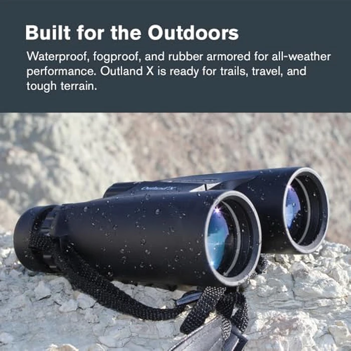 Celestron - Outland X 8x42 Binoculars - Ideal for Birding and Outdoors - 42mm Objective Lenses - Wide 7 degrees Field of View - BaK-4 Prisms - Multi-Coated - Waterproof and Fogproof by Celestron - Image 7