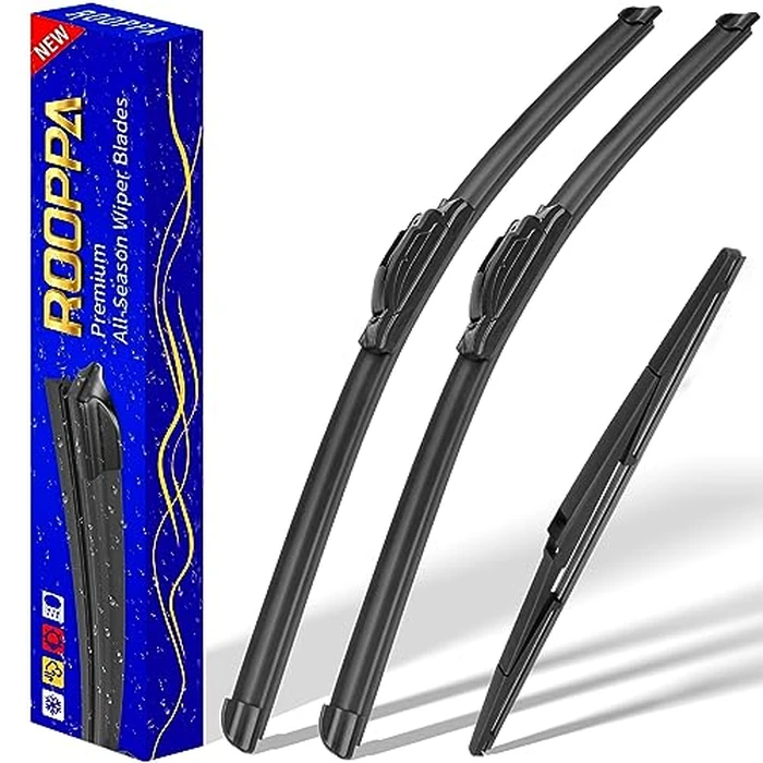 3 wipers Replacement for 2011-2020 Toyota sienna, Windshield Wiper Blades Original Equipment Replacement - 28"/20"/16" (Set of 3) U/J HOOK by Rooppa - Used - Very Good condition