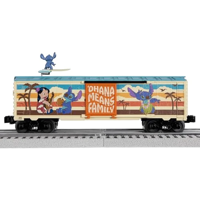 Lionel Disney Surfing Stitch Boxcar, O Gauge Model Train Car with Animated Moving Stitch Figure, Diecast Trucks, Operating Couplers, Ages 14+ by Lionel - Image 4