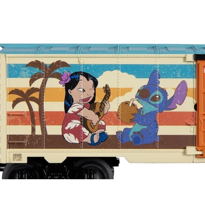 Lionel Disney Surfing Stitch Boxcar, O Gauge Model Train Car with Animated Moving Stitch Figure, Diecast Trucks, Operating Couplers, Ages 14+ by Lionel - Image 5