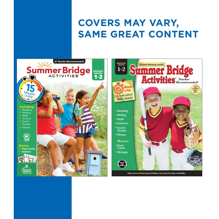 Summer Bridge Activities 1st to 2nd Grade Workbook, Activity Book with Math, Reading Comprehension, Science, Fitness, Social Studies, Writing Practice, and Flash Cards (Volume 3) by Summer Bridge Activities - Image 3