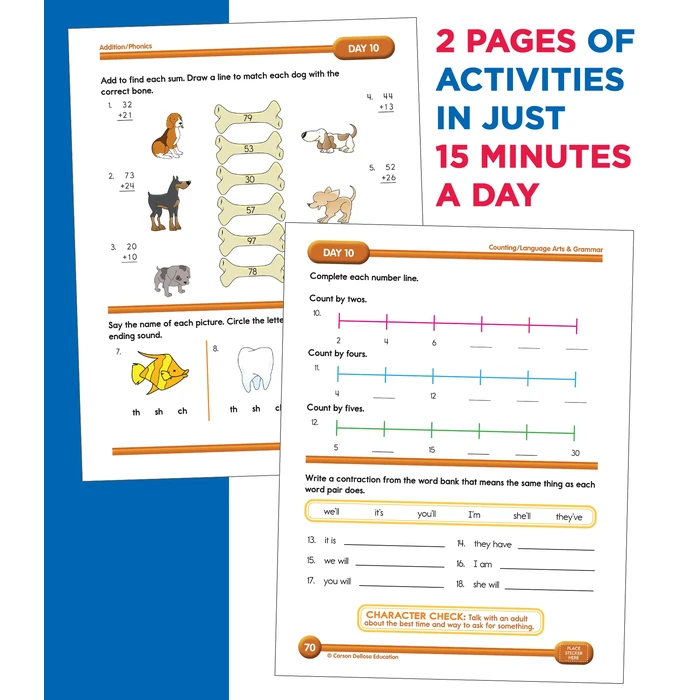Summer Bridge Activities 1st to 2nd Grade Workbook, Activity Book with Math, Reading Comprehension, Science, Fitness, Social Studies, Writing Practice, and Flash Cards (Volume 3) by Summer Bridge Activities - Image 6