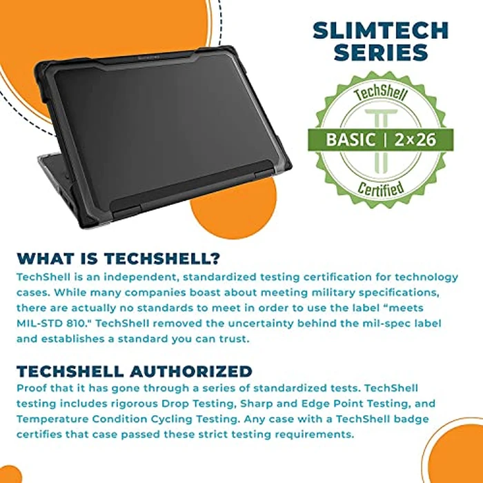 Gumdrop SlimTech Laptop Case Fits HP Chromebook 11 G8/G9 EE. Designed for K-12 Students, Teachers, and Classrooms - Drop Tested, Rugged, Lightweight, Shockproof Bumpers for Reliable Device Protection by Gumdrop Cases - Image 7
