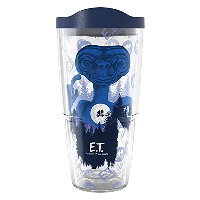 Tervis E.T. the Extra-Terrestrial 40th Anniversary Made in USA Double Walled Insulated Tumbler Cup Keeps Drinks Cold & Hot, 24oz, Classic by Tervis - Used - Like New condition
