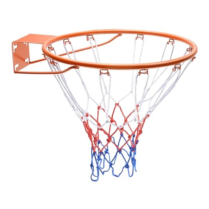 VEVOR Basketball Rim, Wall Door Mounted Basketball Hoop, Heavy Duty Q235 Basketball Flex Rim Goal Replacement with Net and Double Spring, Standard 18" Indoor Outdoor Hanging Hoop by VEVOR - Image 9