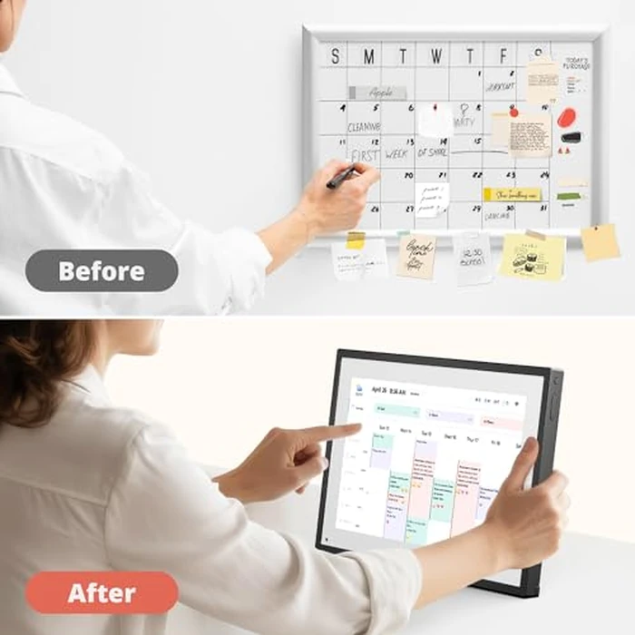 Digital Calendar Touch Screen 10 Inch, Electronic Calendar Chore Chart with 1080P Interactive Touchscreen for Family Monthly/Weekly/Daily Planner, Smart Calendar with Desk Mount - Black by Dragon Touch - Image 8