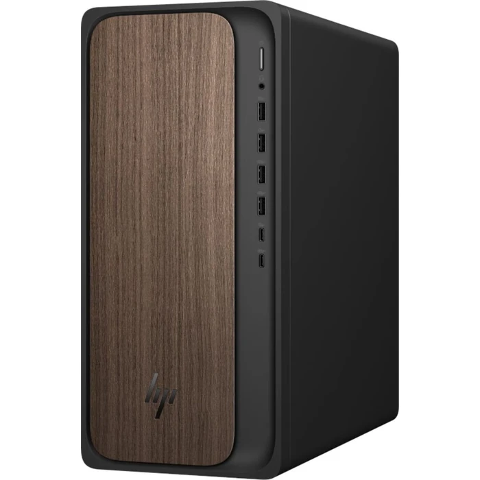 HP OmniDesk M03-0039 Desktop AI PC - Intel Core Ultra 7 265 1.8GHz - 2TB - Dark Wood - 32GB RAM by HP - Image 3