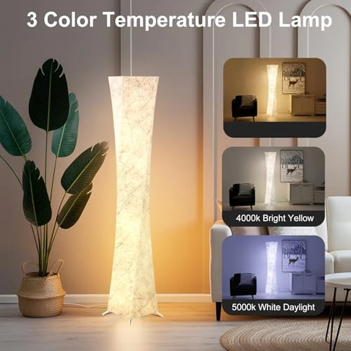 WORLD WIN Floor Lamp, 61'' Smart RGB LED Corner Lamp with Music Sync and 16 Million DIY Colors, 3 Color Temperature, APP & Remote Control, Color Changing Standing Floor Lamp for Bedroom Living Room by WORLD WIN - Image 4