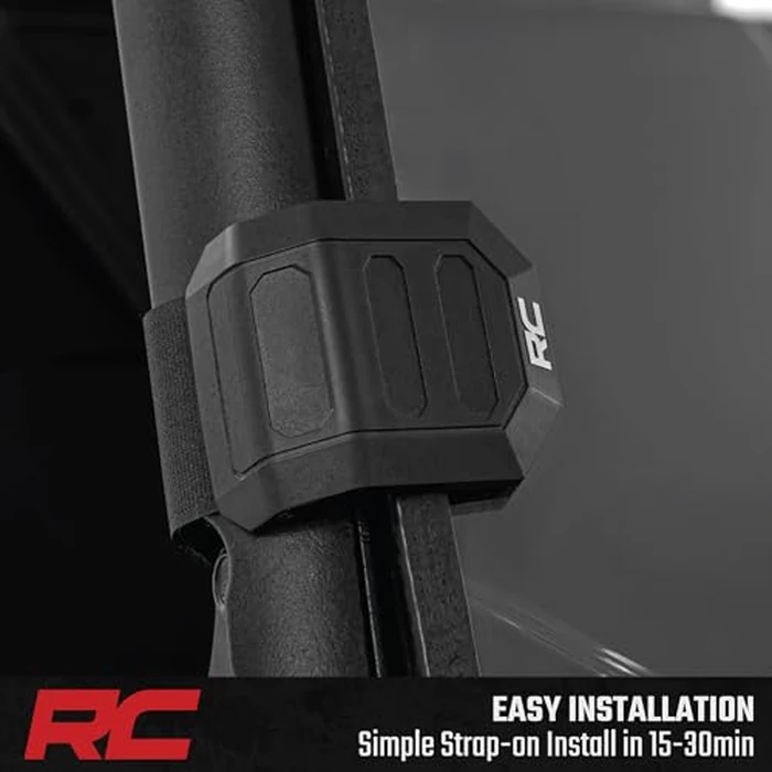 Rough Country Vented Full Windshield for Segway UT10 P - Scratch-Resistant Polycarbonate, 4 Adjustable Vents, Strap-On Install, Made in USA by Rough Country - Image 6