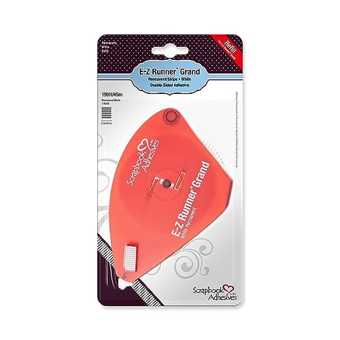 Scrapbook Adhesives by 3L 01251-6 Double-Sided E-Z Runner Grand Adhesive Refill, 150-feet,white by Scrapbook Adhesives - Image 1