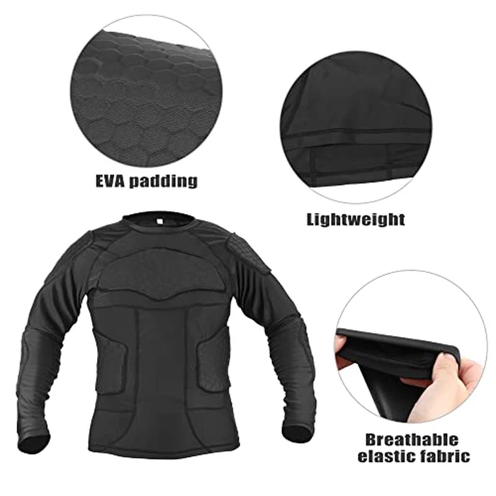 X AUTOHAUX Size L Bike Motorcycle Riding Protective Full Body Armor Jacket Thorax Back Backbone Protector for Skateboarding Skiing Black by X AUTOHAUX - Image 4