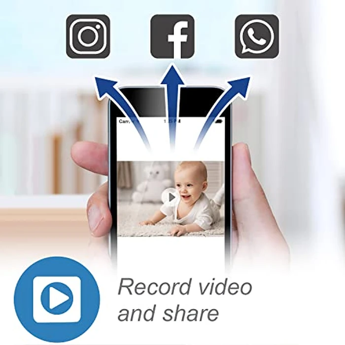 VTech RM7764HD 1080p WiFi Remote Access Baby Monitor, 360 degrees Pan&Tilt, 7” 720p HD Display, HD Night Vision, Soothing Sounds, 2-Way Talk, Temperature Sensor, Motion Detection, iOS & Android by VTech - Image 7