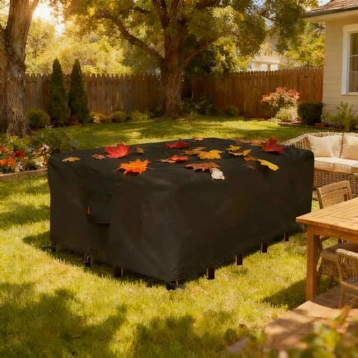 SheeChung Patio Furniture Covers Rectangular 110"L x 84"W x 28"H,Outdoor Sectional Sofa Couch Set Cover,Waterproof Garden Dining Table Chair Set Cover,Weather Resistant by SheeChung - Image 7