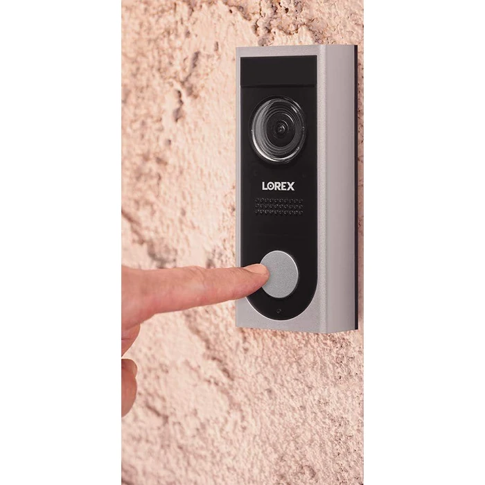 Lorex 1080p Wi-Fi Video Doorbell - Silver/Black by Lorex - Image 3