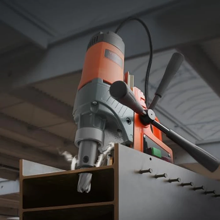 VEVOR Mag Drill Press, 1300W 1.57" Boring Diameter, 2922lbf Power Portable Magnetic Drill, 810 PRM, 11Pcs Drill Bits Electric Drilling Machine for Metal Surface, Industrial and Home Improvement by VEVOR - Used - Good condition - US$227.60