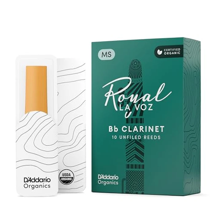 D'Addario La Voz Bb Clarinet Reeds, Strength Medium-Soft, 10-pack - RCC10MS by D'Addario - Image 1
