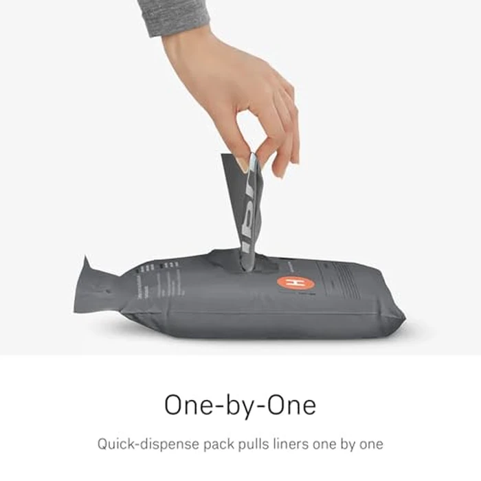 simplehuman Code L 200 Count Odorsorb Custom Fit Liners, Drawstring Odor Absorbing Trash Bags, One-by-One Mess-Free Dispense, Extra Thick & Double Seamed, 50% PCR Plastic, 18 Liter / 4.7 Gallon by simplehuman - Image 6