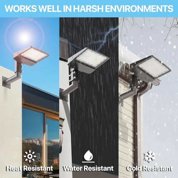 HYPERLITE Wall Mount Bracket: 90 Degree for Parking Lot Light - L Shape Bracket for 2 3/8 inch Slip Fit Lights, Lighting Mounting Bracket Extension Pole for LED Shoebox Area Lights Street Pole Light by HYPERLITE - Image 7