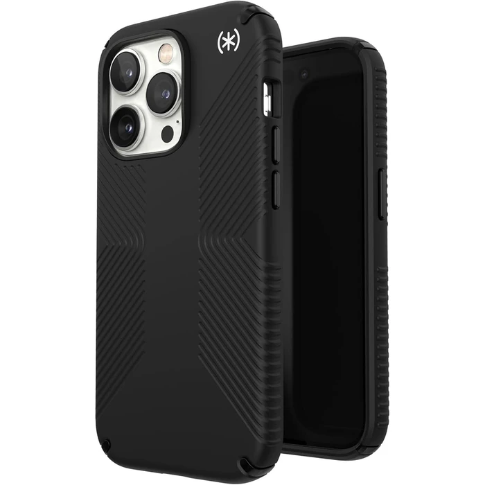 Speck Presidio2 Grip Phone Case for iPhone 14 Pro - Black/Black/White by Speck - Refurbished - Acceptable condition - US$38.48