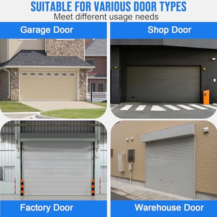 alophoty 8 FT Garage Door Seal Bottom Kit - Heavy Duty EPDM Rubber U+O Ring Weather Stripping with Pre-drilled Aluminum Track, Universal Replacement Stops Rain, Drafts & Pests, Easy to Install by alophoty - Image 8