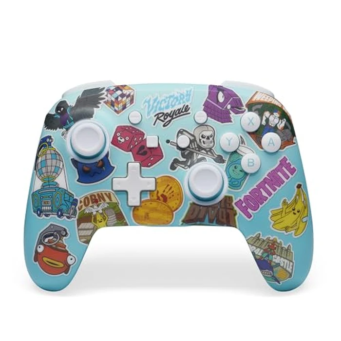 PowerA Enhanced Wireless Controller for Nintendo Switch/Switch 2 / Switch Lite/OLED Model - Fortnite Sticker Mania - Gamepad, game controller, Officially Licensed by PowerA - Image 1