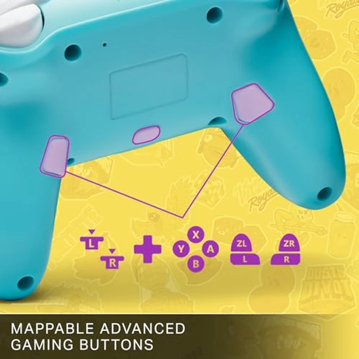 PowerA Enhanced Wireless Controller for Nintendo Switch/Switch 2 / Switch Lite/OLED Model - Fortnite Sticker Mania - Gamepad, game controller, Officially Licensed by PowerA - Image 4