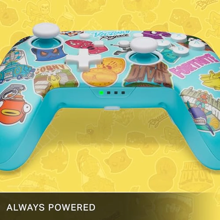 PowerA Enhanced Wireless Controller for Nintendo Switch/Switch 2 / Switch Lite/OLED Model - Fortnite Sticker Mania - Gamepad, game controller, Officially Licensed by PowerA - Image 6