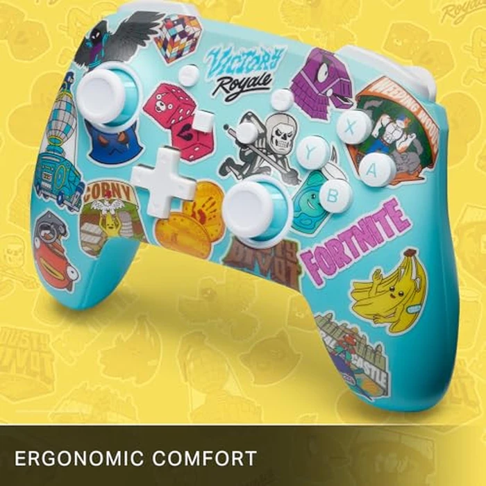PowerA Enhanced Wireless Controller for Nintendo Switch/Switch 2 / Switch Lite/OLED Model - Fortnite Sticker Mania - Gamepad, game controller, Officially Licensed by PowerA - Image 7