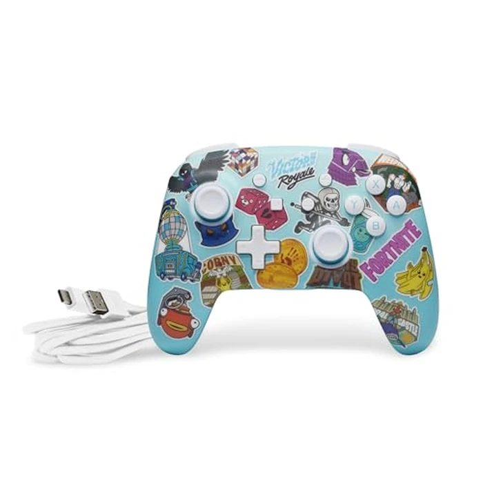 PowerA Enhanced Wireless Controller for Nintendo Switch/Switch 2 / Switch Lite/OLED Model - Fortnite Sticker Mania - Gamepad, game controller, Officially Licensed by PowerA - Image 9