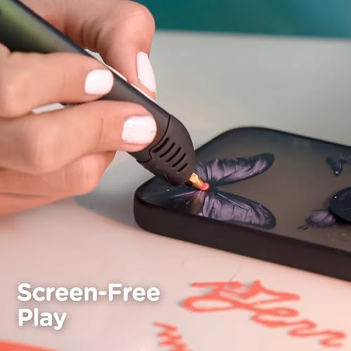 3Doodler Flow 3D Printing Pen for Teens, Adults & Creators - Black, with Free Refill Filaments, Stencil Book & Guide, 3.1 x 10.74 x 4.44 inches by 3Doodler - Image 7