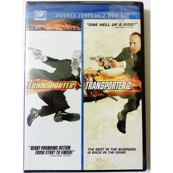 Transporter 1 and Transporter 2 Double Feature by 20th Century Fox - Used - Acceptable condition