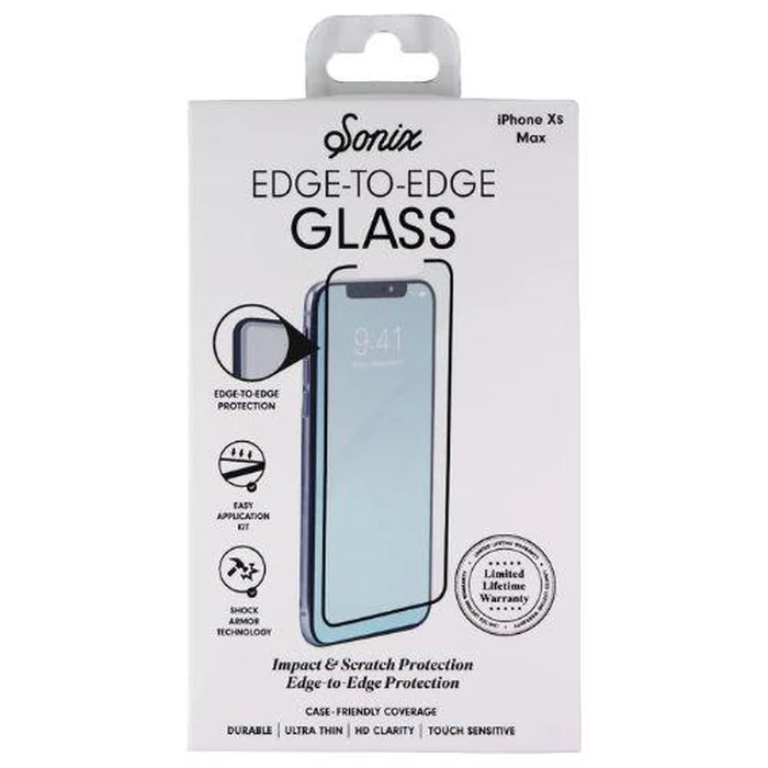 Sonix Edge to Edge Tempered Glass Screen Protector for iPhone XS Max - Clear by Sonix - Refurbished - Brand New condition - US$8.28