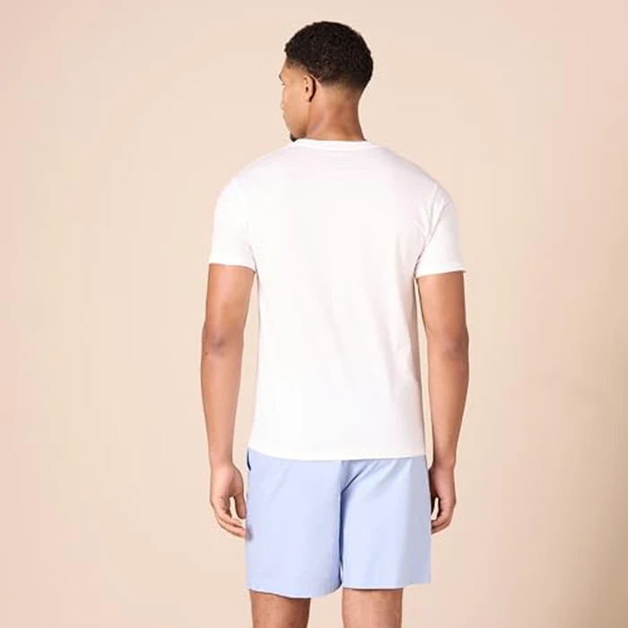 Amazon Essentials Men's V-Neck Undershirt, Breathable Cotton, Pack of 6, White, XX-Large by Amazon Essentials - Image 2