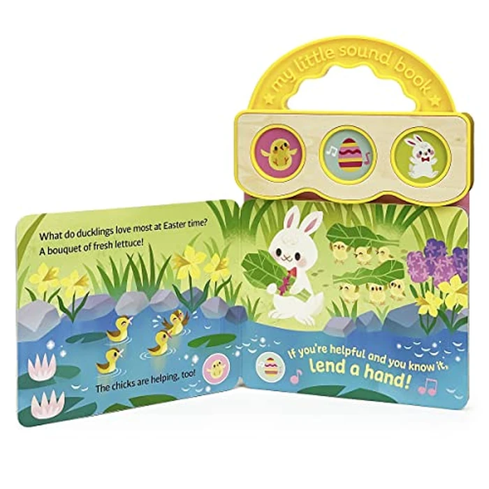 Happy Easter, Bunny! 3-Button Sound Board Book for Babies and Toddlers by Cottage Door Press - Image 8