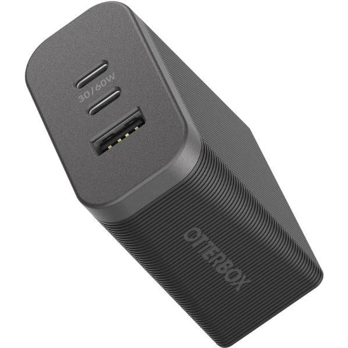 OtterBox Premium Pro Fast Charge USB-C Wall Charger 72W - Nightshade (Black) by OtterBox - Refurbished - Brand New condition