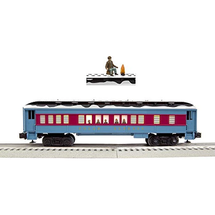 Lionel The Polar Express Disappearing Hobo Train Car, O Gauge Model Train Car with Illuminated Interior, Window Silhouettes, Operating Couplers, & Snow Detail, Ages 14+ by Lionel - Image 1