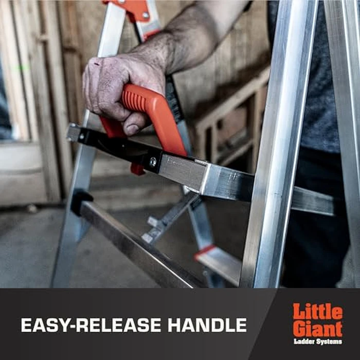 Little Giant Ladder Systems Flip-N-Lite, 5-Foot, Stepladder, Aluminum, Type 1A, 300 lbs Rated (15273-001) by Little Giant - Image 3