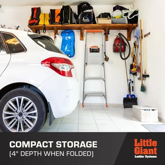 Little Giant Ladder Systems Flip-N-Lite, 5-Foot, Stepladder, Aluminum, Type 1A, 300 lbs Rated (15273-001) by Little Giant - Image 6