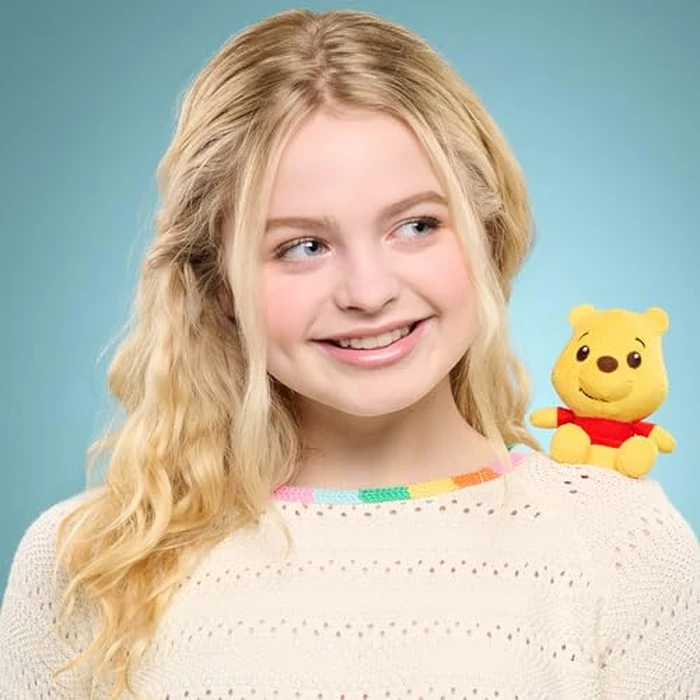 Disney Perch’d 4-inch Shoulder Plush Winnie the Pooh Stuffed Animal, Wearable Plushie, Soft Toy for Fans, Girls, Boys, Kids, Ages 2 and Up by Just Play, Kids Toys for Ages 3 Up by Just Play by Disney - Image 2