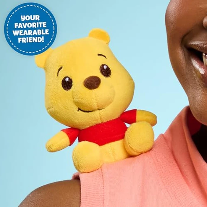 Disney Perch’d 4-inch Shoulder Plush Winnie the Pooh Stuffed Animal, Wearable Plushie, Soft Toy for Fans, Girls, Boys, Kids, Ages 2 and Up by Just Play, Kids Toys for Ages 3 Up by Just Play by Disney - Image 5