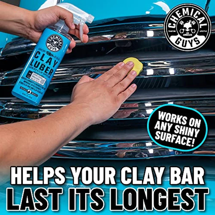 Chemical Guys Clay Bar Kit, Medium Duty with Luber Synthetic Lubricant - Removes Embedded Dirt, Restores Smooth Paint, Preps for Wax and Sealant - Safe for Cars, Trucks, SUVs, 16 oz, 2 Items by Chemical Guys - Image 5
